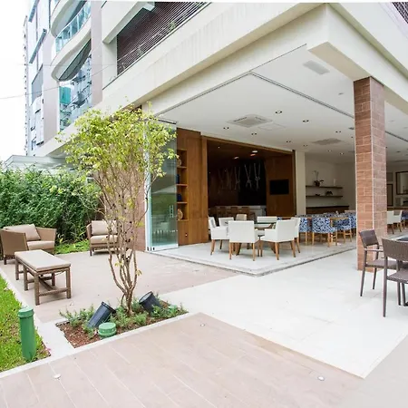 Estanconfor Santos Vista Mar Com Ac, Garagem, Alto 23º Andar Apartment Exterior photo