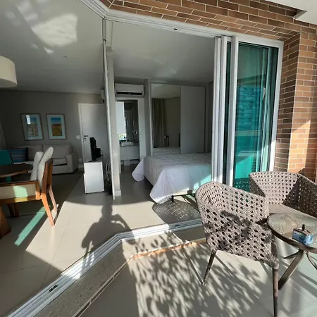 Estanconfor Santos Vista Mar Com Ac, Garagem, Alto 23º Andar Apartment Exterior photo