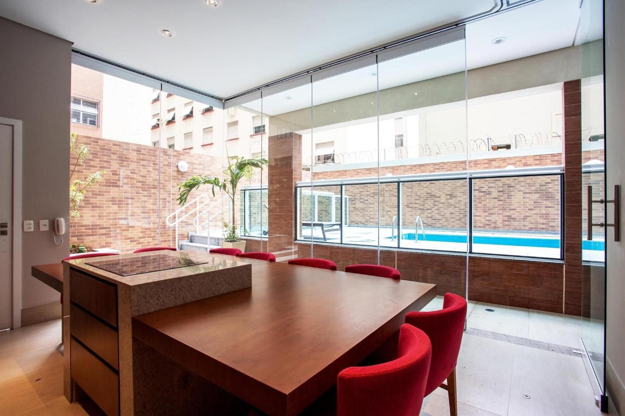 Apartment Estanconfor Vista Mar Com Ac, Garagem, Alto 23º Andar